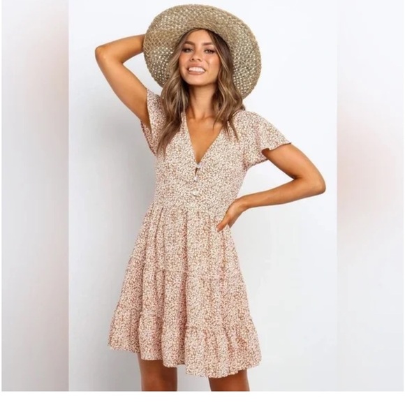 petal and pup Dresses & Skirts - Petal‎ And Pup Dancer Dress in Tan. Size 8